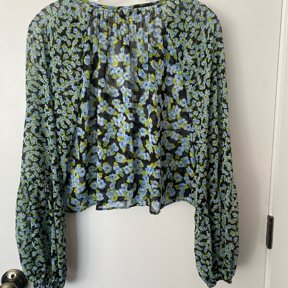 ZARA Floral Blouse NWT! - Picture 4 of 8